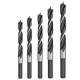 5 PIECE BRAD POINT WOOD DRILLS SET