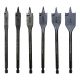 THREADED WOOD SPADE BIT 6 PIECE SET