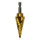 TIN COATED #4 M35 SPIRAL STEP DRILL (3/16